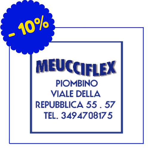 Meucciflex - Via della Repubblica 55/57, Piombino - Accessori 10%, materassi 5%, reti 5%