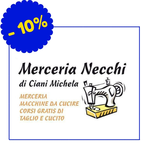 Merceria Necchi - Via Copernico 2, Piombino - (Lo sconto si applica su tutti gli articoli ad esclusione delle macchine da cucire)