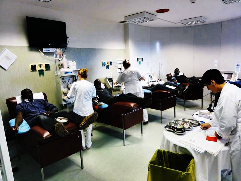 Donatori della comunità senegalese al Centro Trasfusionale